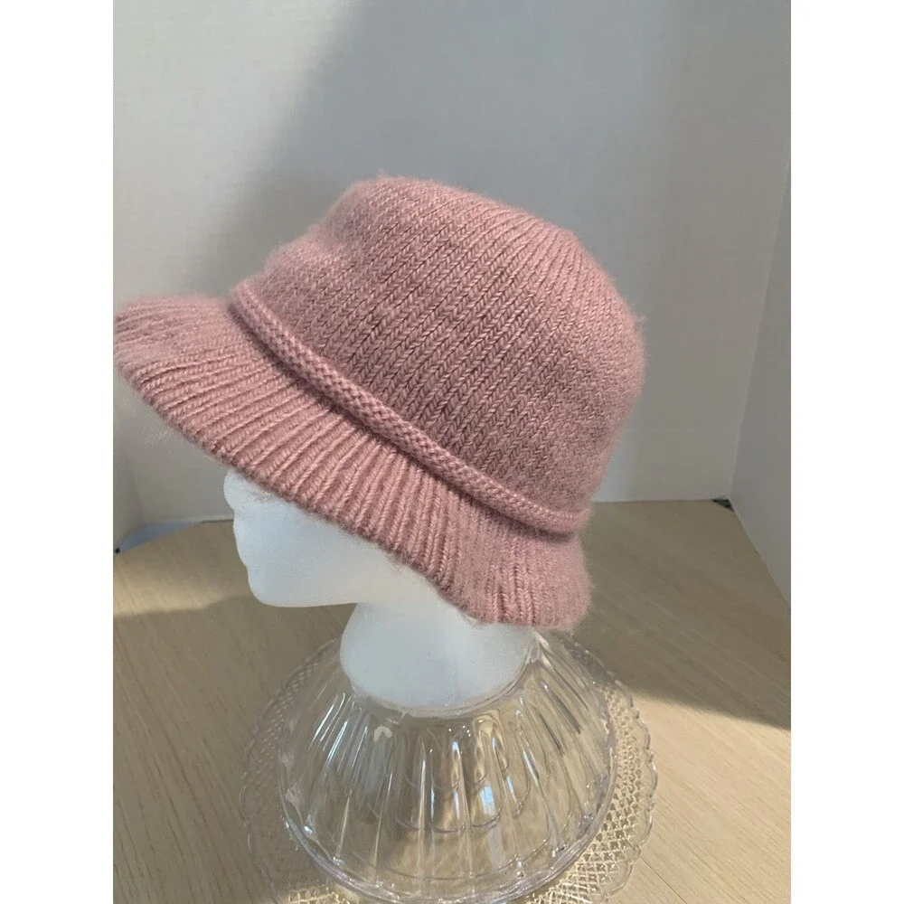 Vintage Blush Pink Bucket Cloche Hat Women’s One Size 22